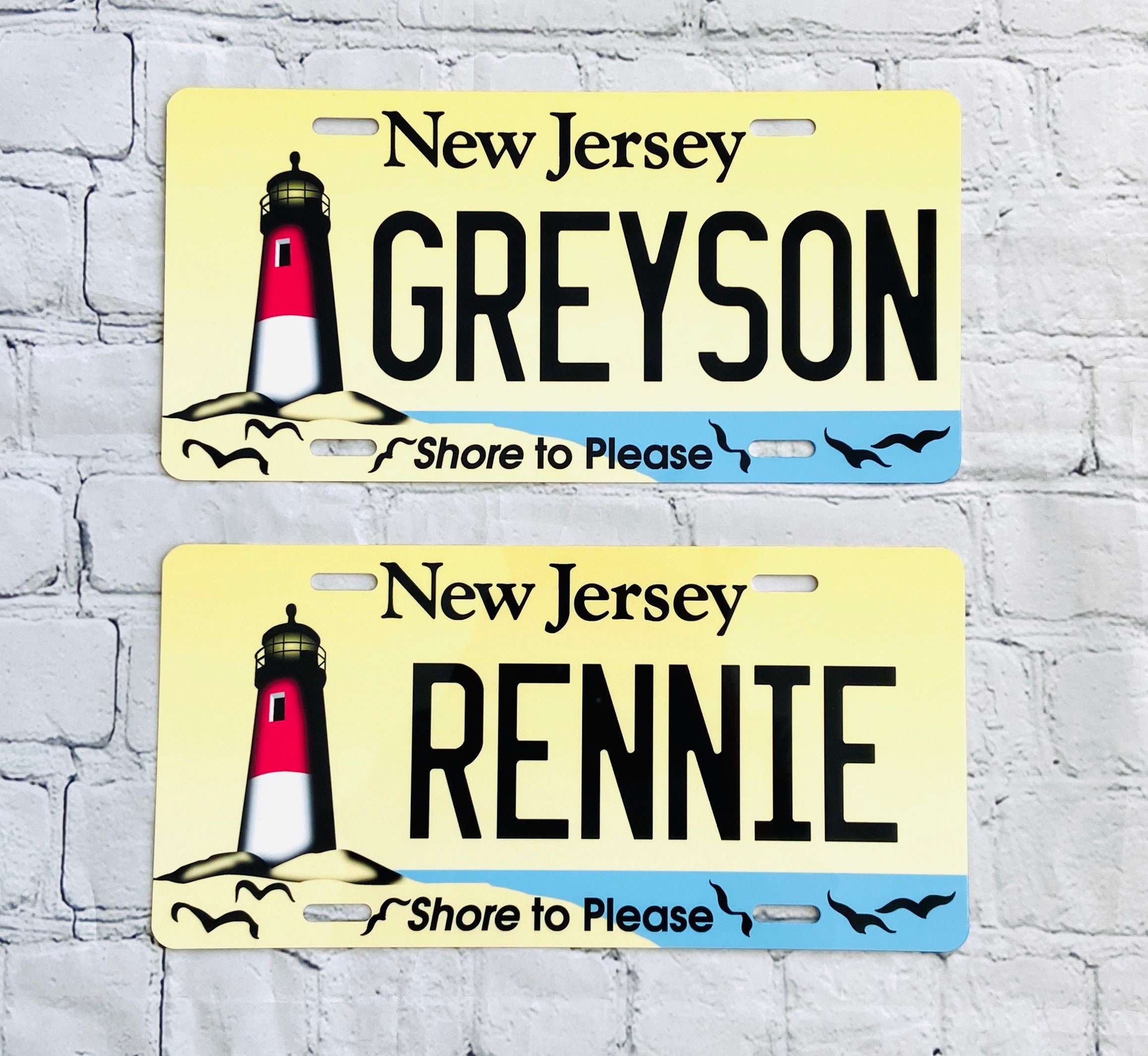 NJ License Plate *Free Personalization*