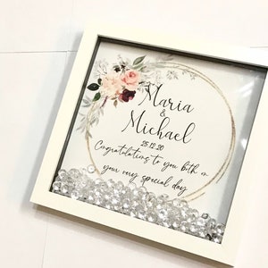 Personalisierter Hochzeitsrahmen Paar Geschenk Nikah Arabisch Arabisch Brautjungfern BrautPaar Dekor Wand Kunst Heirat Druck Digital Download