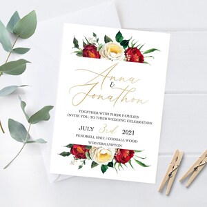 Invitación a la boda Tarjeta de invitación Sobre personalizado Oro verde islámico Amigos de la familia Rústico Boho Árabe Duaa Oración Fecha de guardado Impresión musulmana
