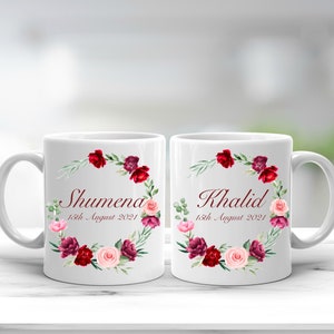 Islamischer personalisierter Hochzeitsrahmen Paar Geschenk Nikah Arabisch Brautjungfern BrautPaar Dekor Wand Kunst Heirat Druck Digital Download