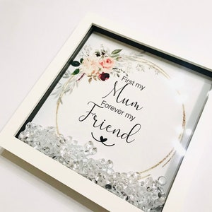 Fête des mères cadre photo cadeau citation verrouillage Covid vous manquez maman célibataire maman ami pour toujours fille fils grand-mère tasse décoration drôle mignon