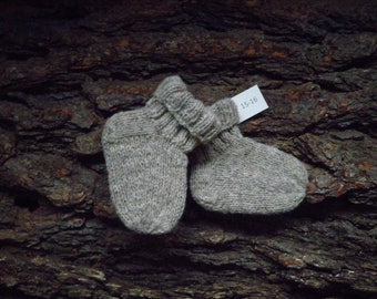 Baby socks size 15-16 organic wool