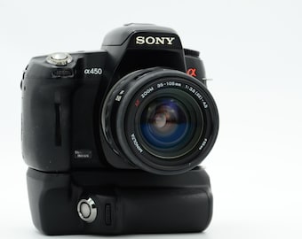 Sony Alpha A450 DSLR-Kamera mit Minolta AF 35-105mm F3.5-4.5 Objektiv