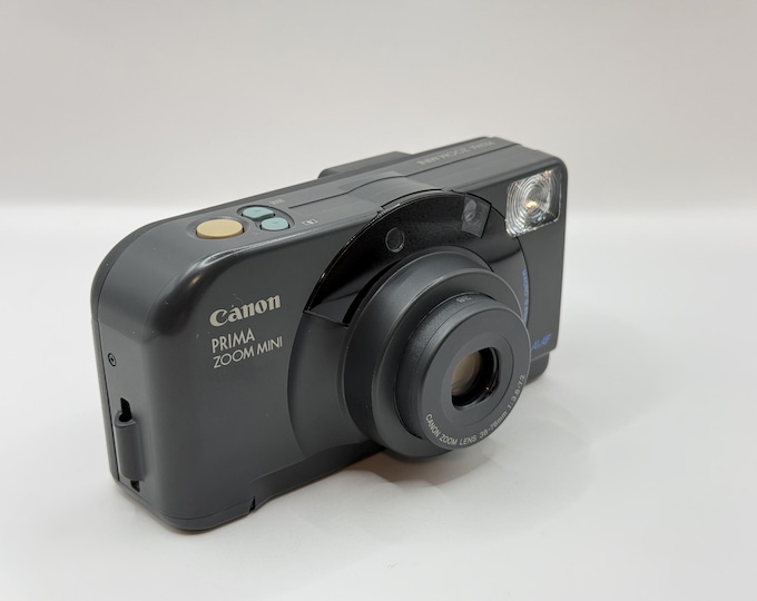 Canon Prima Zoom Mini Point and Shoot 35mm Film Camera - Tested - FREE SHIPPING