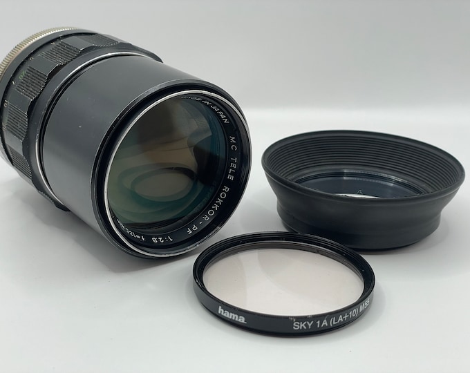 Minolta MC Tele Rokkor-PF 135mm F2.8 Manual Focus Lens - Fully Tested - Beautiful condition