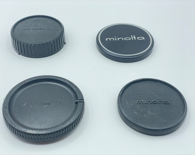 Minolta Lens Caps, Rear Lens, Body Caps for Vintage Minolta Cameras and Lenses