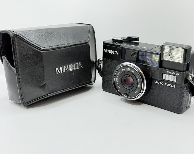 Minolta Hi-Matic AF2 35mm Autofocus Viewfinder Film Camera with 38mm F2.8 Minolta lens - Fully Tested