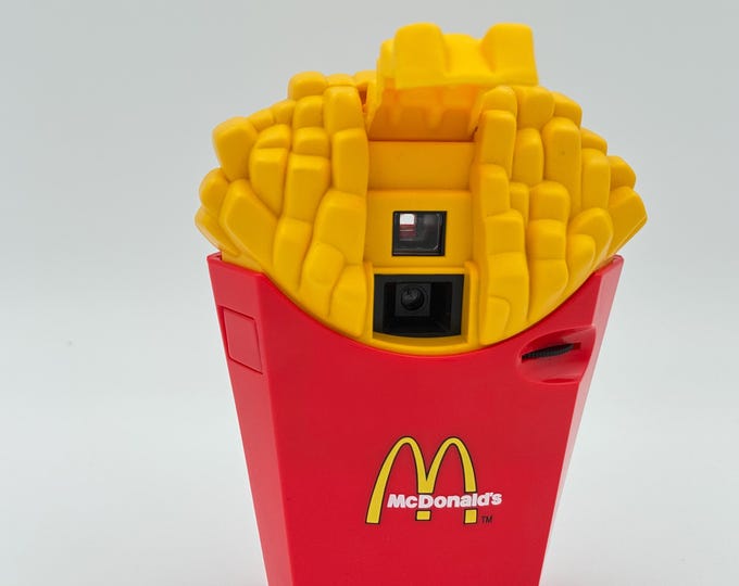 McDonald's Fries 110 Format Film Toy Camera Rare collectible - Worldwide Free Shipping