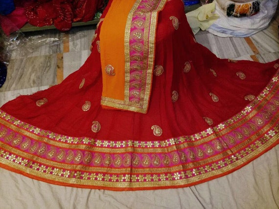 embroidered women's ghagra choli