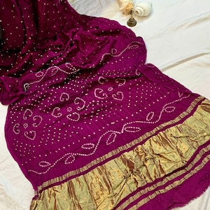 Bandej Saree Bollywood Style Foil Work Designer Saree with Blouse Ethnic Wear For Women&#39;s Saree Indian Wedding Party Wear Saree