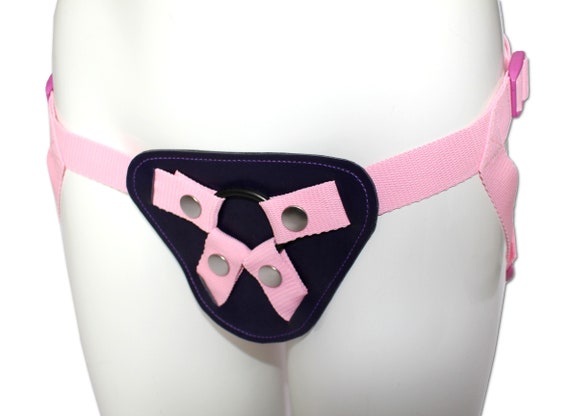 Pink Strap on Harness 