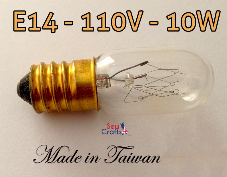 Sewing Machine Light BULB E14 110V 10W Use for Fridge Etsy