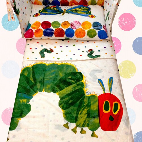 The Very Hungry Caterpillar Cot/crib BEDDING SET All Sizes Etsy