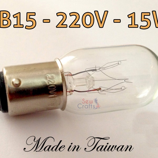Naaimachine Light BULB- B15, 220V, 15W - Gebruik voor koelkast, magnetron & anderen
