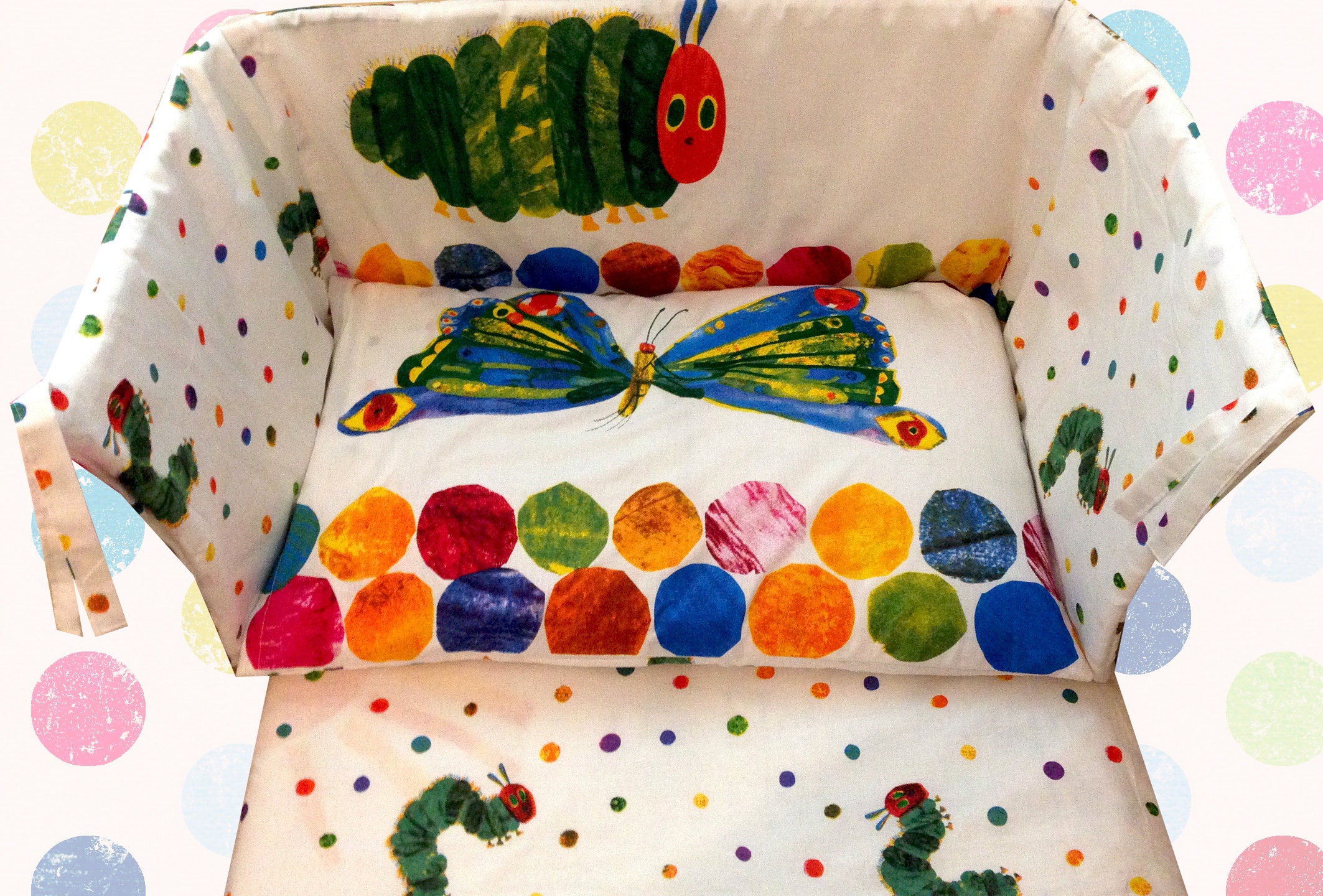 The Very Hungry Caterpillar Cot/Crib BEDDING SET All Sizes Etsy