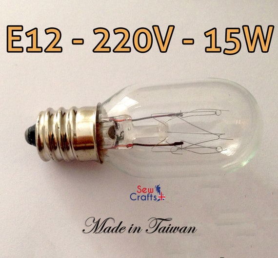 Sewing Machine Light BULB E12, 220V, 15W Use for Fridge, Microwave & Others  