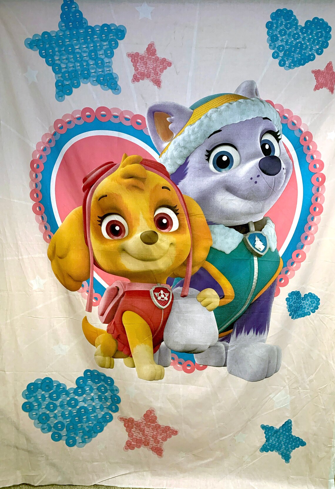 Paw Patrol Light Pink PANEL FABRIC Polycotton L84 X Etsy