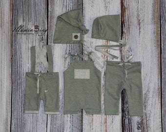 Newborn Overalls, Romper, Hats, Pants, Newborn Outfit, Newborn Photography Prop Boy, Pictures, Photographer Photo Collection.