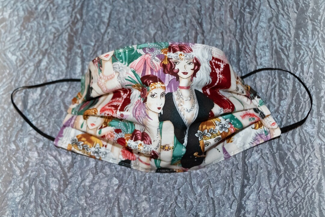 Clearance Sale, READY TO SHIP! Flapper Girls Face Mask, Triple Layer ...