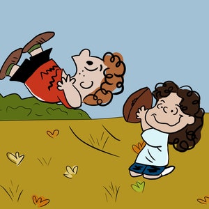 Portrait de rugby en dessin animé personnalisé|Dessin de famille en dessin animé|Art numérique pour couple|Cadeau film personnalisé pour parents|Art personnalisé à partir d'une photo|Cadeau pour femme