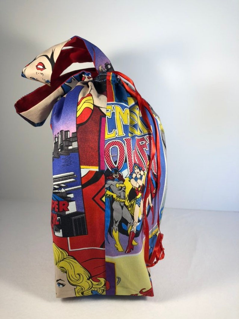 Gift bagfabric gift bagtotesupergirl gift bagtote bagsuperhero