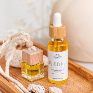 Natuurlijke autoluchtverfrisser, etherische olie autoverspreider, aromatherapie autoaccessoire, niet-giftig autogeurcadeau
