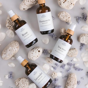 Organic Botanical Hydrosol Aromatherapy Face Toner 100 % Natural Facial Care Gift Shower Spray Skin Care Birthday Gift for for Her Natural