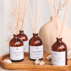 Reed Diffuser for Home Gift Scented Diffuser with Essential Oils Birthday Gift for Her Relaxing Gift for Women Room Natural Perfume Diffuser image 3