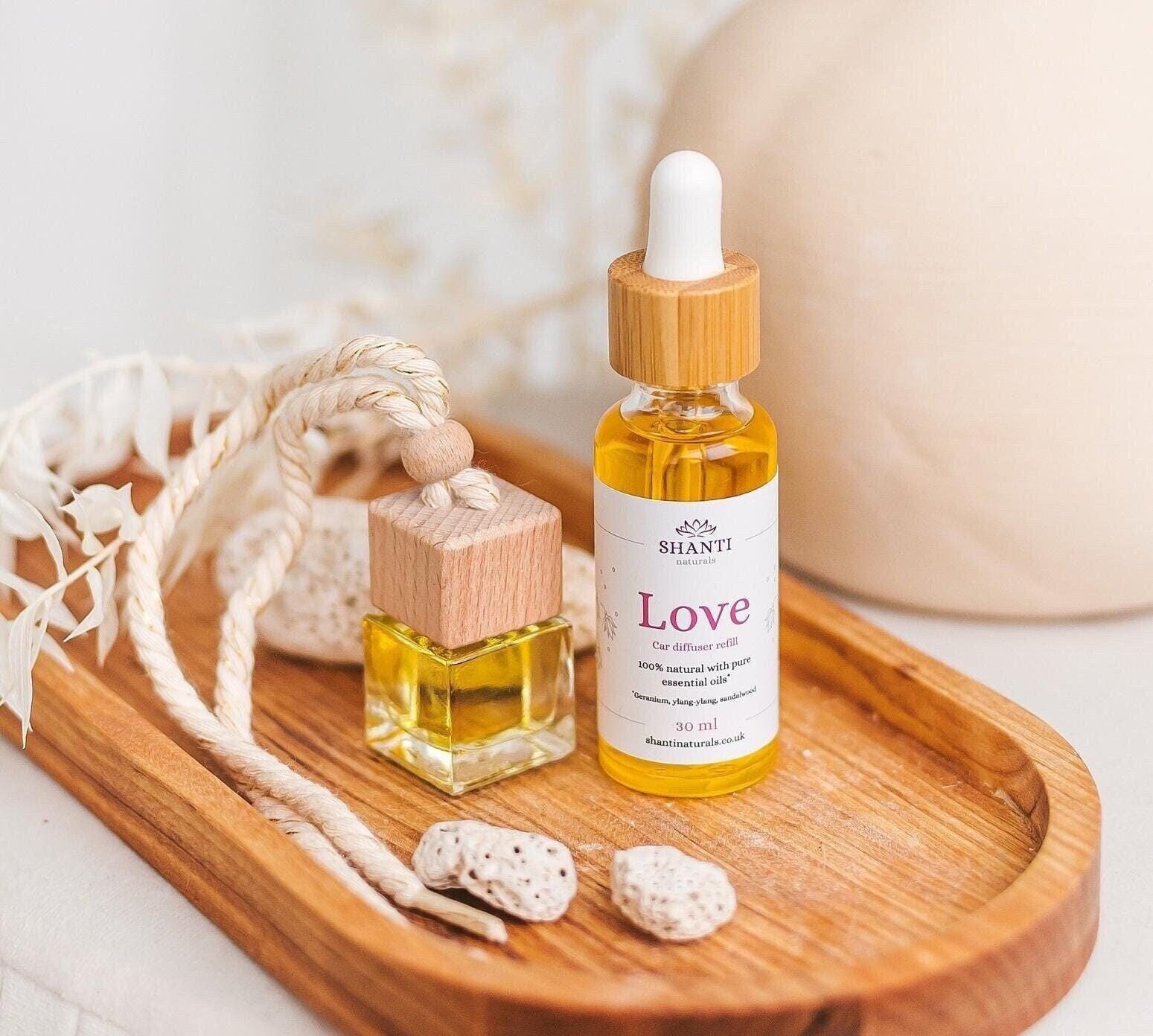 CONTENEUR EN VERRE Parfum De Voiture Avec Couvercle En Bois Pour Parfum Huile Es EUR 7,88