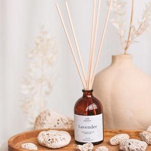 Reed Diffuser for Home Gift Scented Diffuser with Essential Oils Birthday Gift for Her Relaxing Gift for Women Room Natural Perfume Diffuser image 8