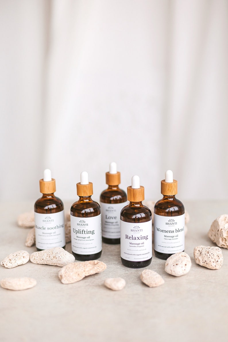 Organic Aromatherapy Massage Oil Luxury Natural Massage Oils Etsy Ireland