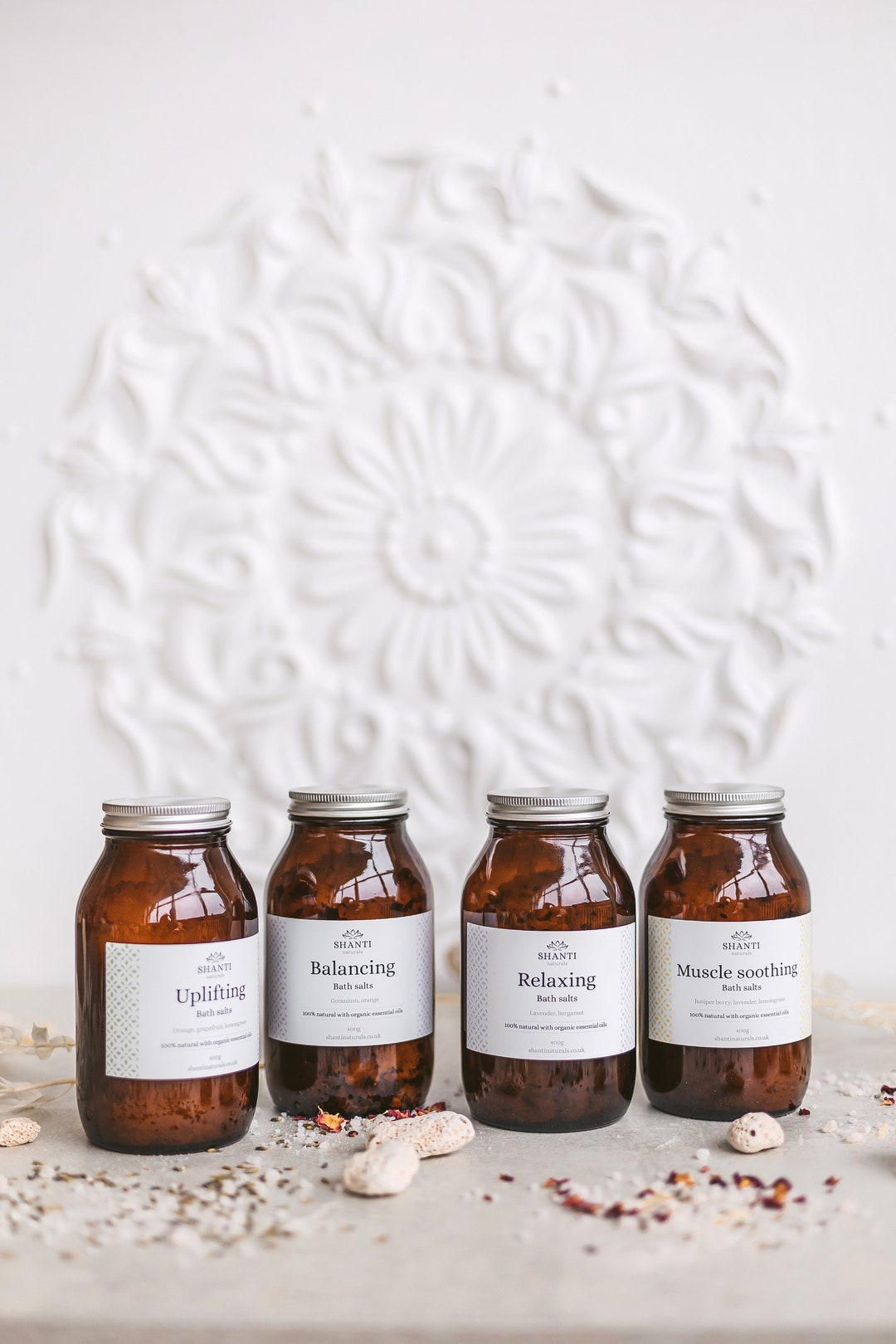 Luxury Organic Bath Salts Scented With Essential Oils Aromatherapy Bath