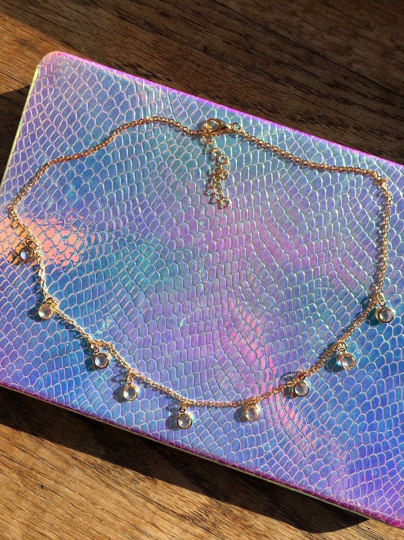 charm necklace Coral Crystal