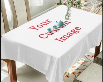 Custom Regular Tablecloth,  Polyester tablecloth for trade show, events, craft fairs, farmers market and flea market.