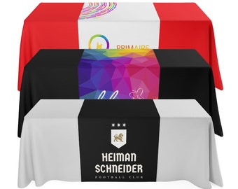 Custom Table Runner Full color with your Logo or Design for Vendor Fairs, Craft Show