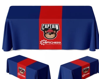 Custom Table Runner Full color with your Logo or Design for Vendor Fairs, Craft Show