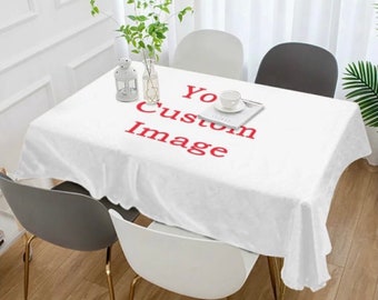 Custom Regular Tablecloth,  Polyester tablecloth for trade show, events, craft fairs, farmers market and flea market.