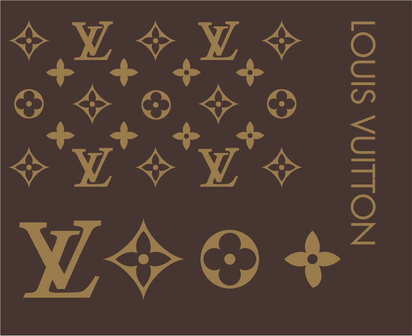 Louis Vuitton pattern and logo SVG files | Etsy