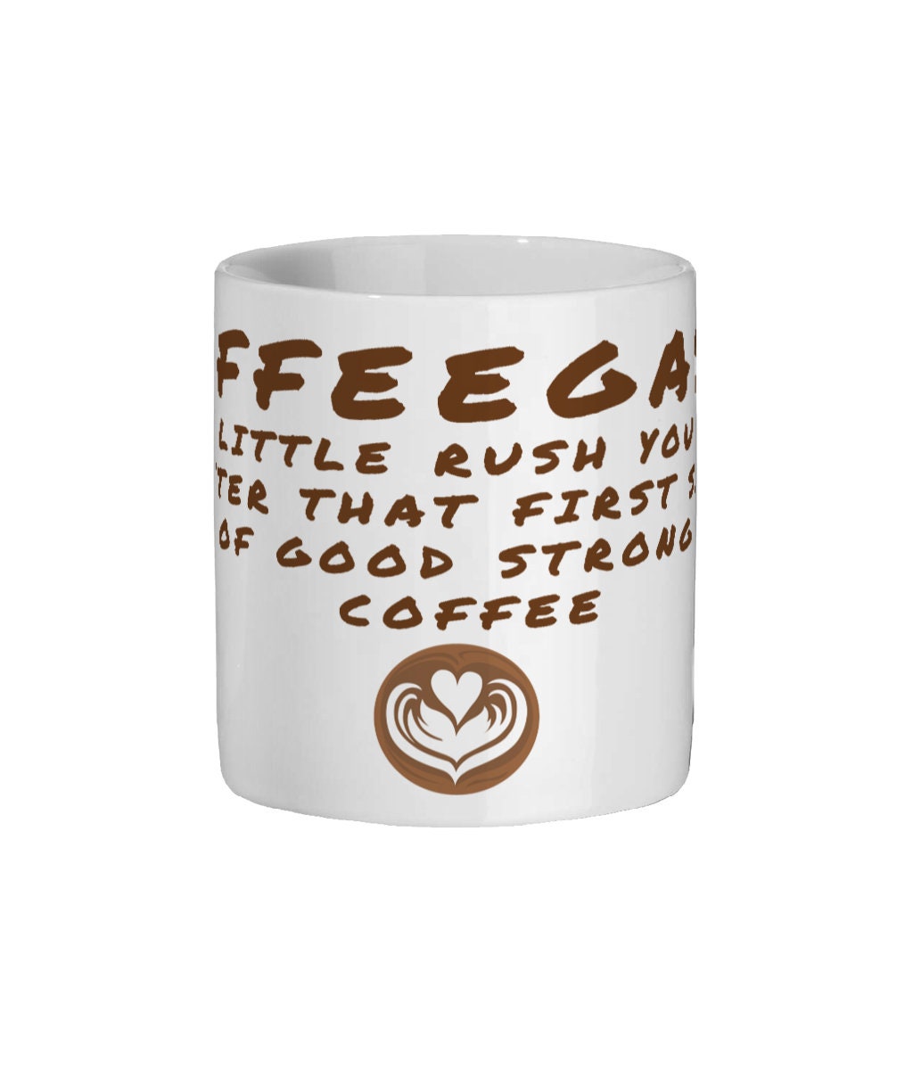 Novelty Ceramic Coffee Mug Coffeegasm Rude Risque Adult Witty Funny