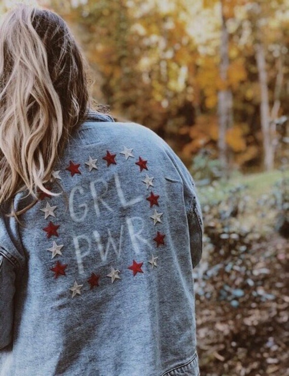 grl pwr denim jacket