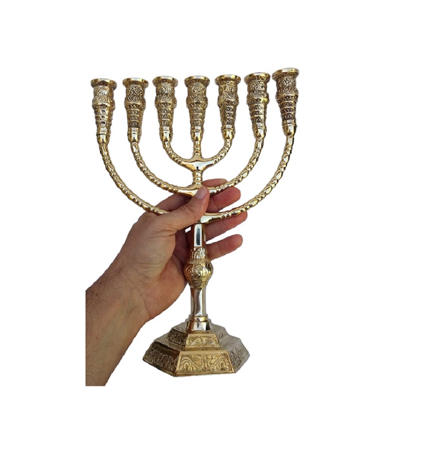 Duo de Menorah, chandelier 7 branches