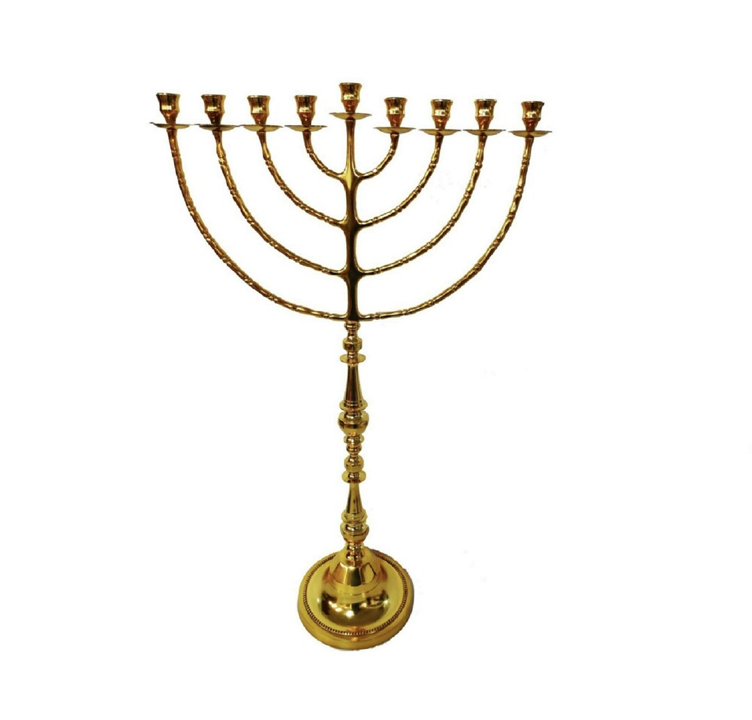 Huge Hanukkah Candle Holder 9 Branches Menorah for Hannukah Etsy