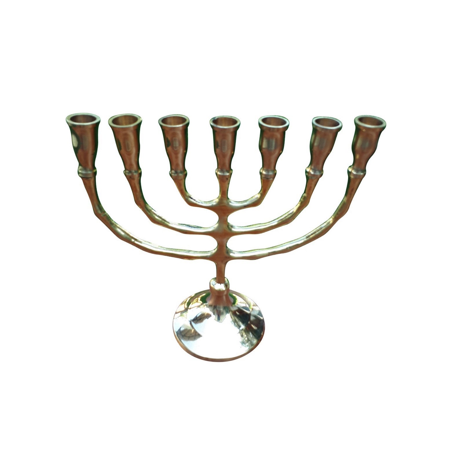 Classic Seven Branch Menorah 6.5 Inches Height Candle Holder Etsy UK