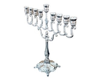 Hanukkah Menorah 9 candle Holder 7 Inch Height Hanukkiah