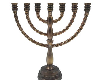 Menorah 7 Branch  10 Inch Height