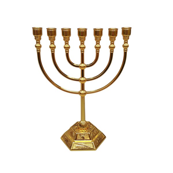 7 Candles Menorah Etsy