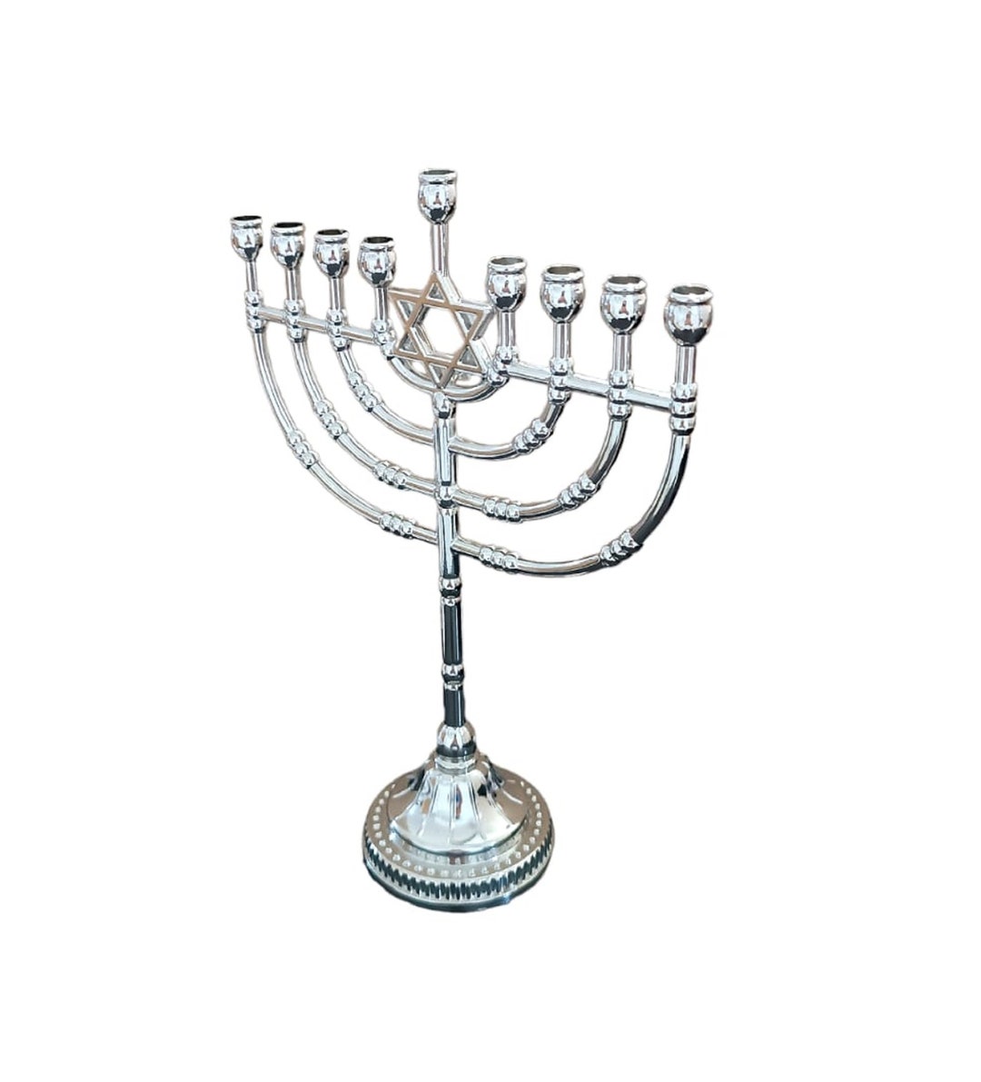 Hanukkah Menorah 9 Candle Holder 8.5 Inch Height Hanukkiah Etsy