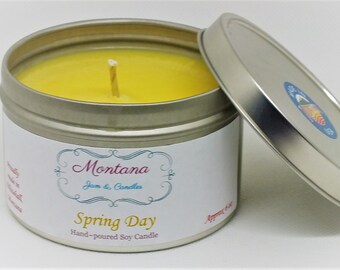 Spring Day Soy Container Candle. Floral Scents for Spring | tin container candles