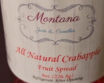 All Natural Crabapple (JELLY)Fruit Spread.. Fruit is the first ingredient in our All Natural Crabapple Fruit Spread