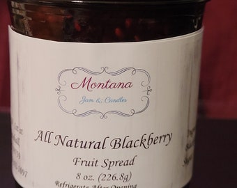 All Natural Blackberry (JAM) Fruit Spread.  Fruit truly is the first ingredient in our All Natural Fruit Spreads.